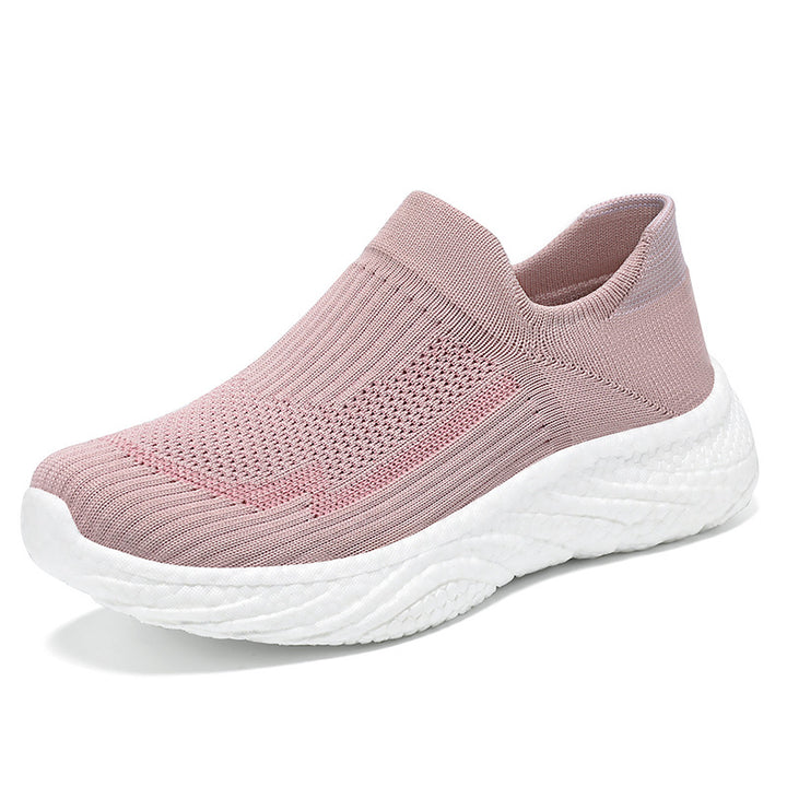 Damen nan nahtloser Strick-Sockensneaker mit extragel dämpfender Wave-EVA-Sohle Drune