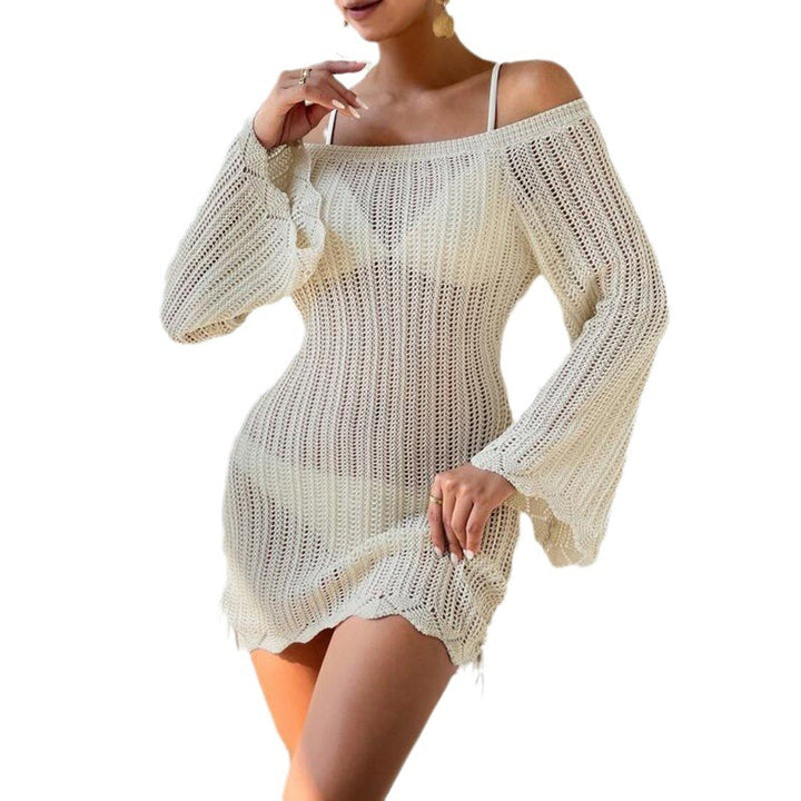 Damen Strickkleid mit weiten Ärmeln Drune
