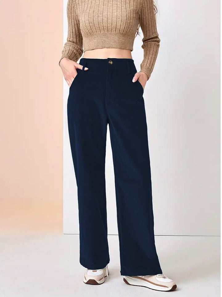 Damen Weite Cordhose Drune