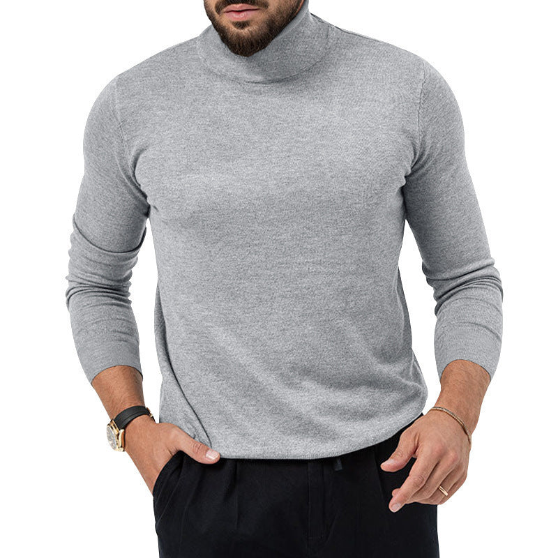 Herren Rollkragenpullover mit feiner Strickstruktur und lässigem Schnitt Drune
