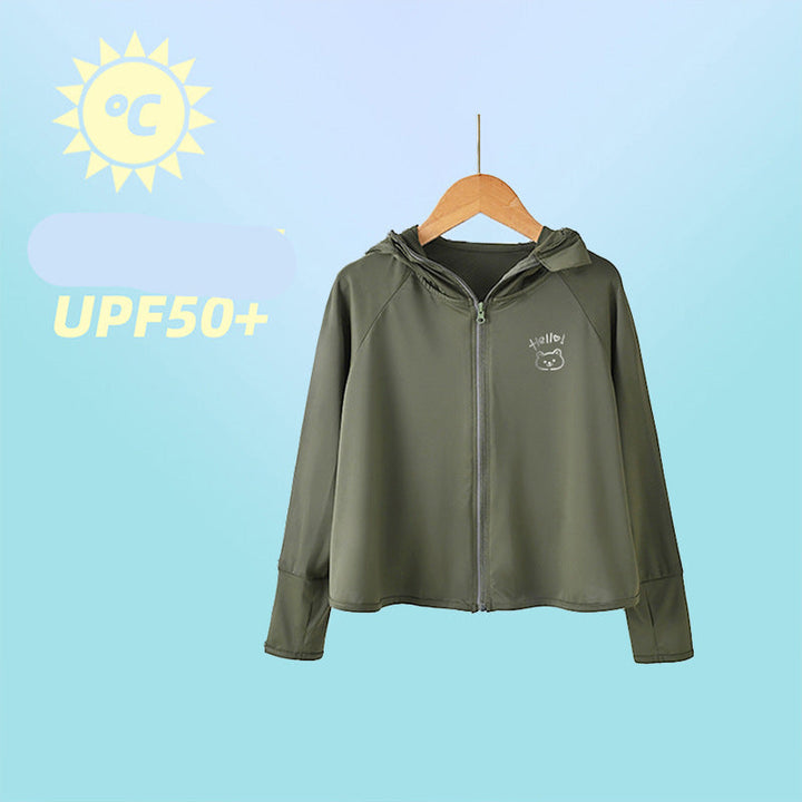 Damen leichte UV-Schutzjacke mit Kapuze Drune