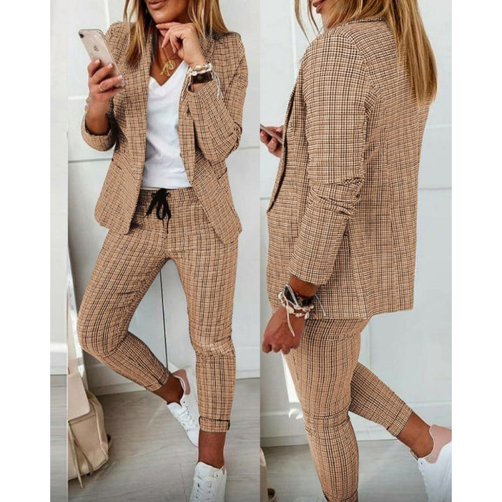 Damen Blazer und Hose Set Drune