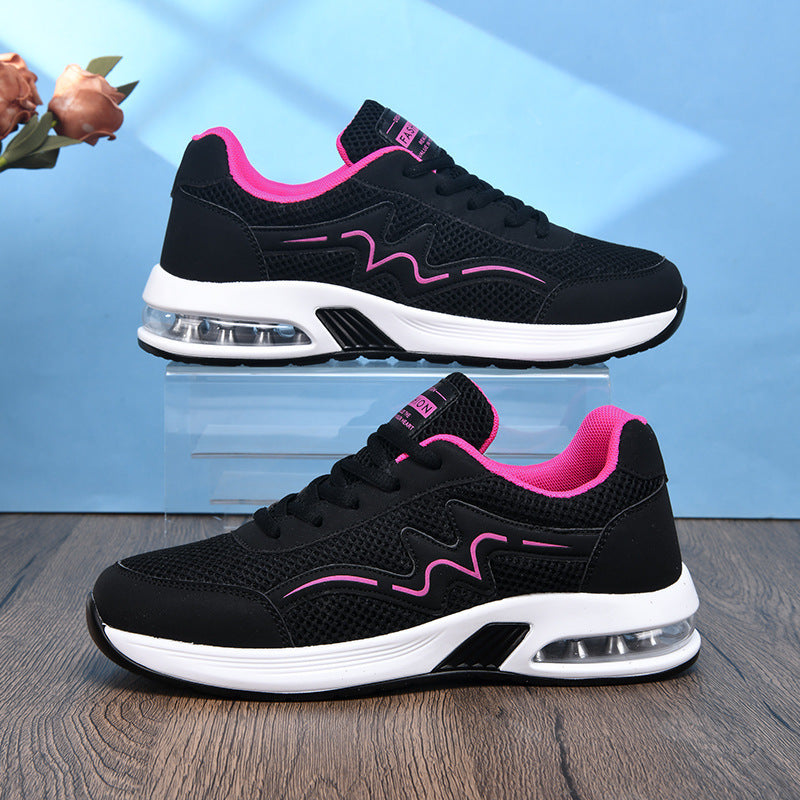 Damen nan City-Walking-Sneaker mit sichtbarer Fersenluftkammer und ergonomischer EVA-Dämpfung Drune