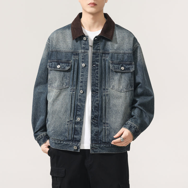 Herren Designer Jeansjacke Drune