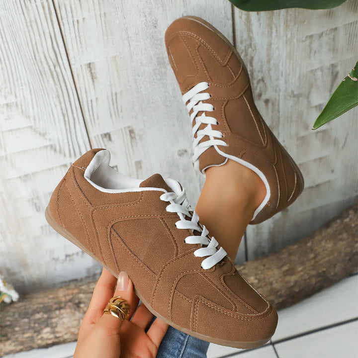 Damen Sportliche Sneakers mit atmungsaktiver Oberflächenstruktur Drune