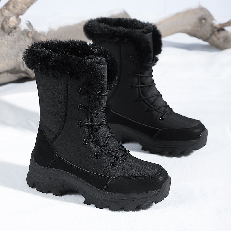 Damen Winterstiefel mit isolierendem Innenfutter und rutschfester Profilsohle Drune