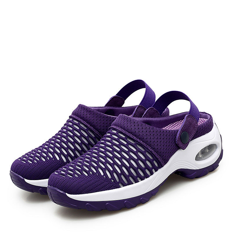 Damen atmungsaktive Slip-On Sneakers mit modischem Mesh-Design Drune