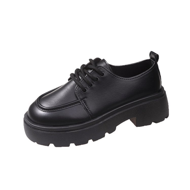 Damen klobige Plateau Schnürschuhe Drune