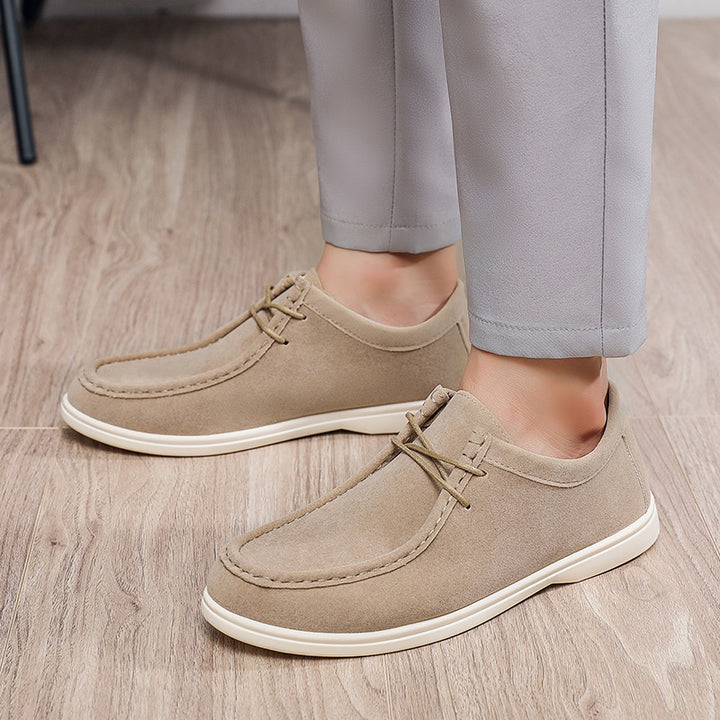 Herren Flexible Freizeitschuhe aus Veloursleder