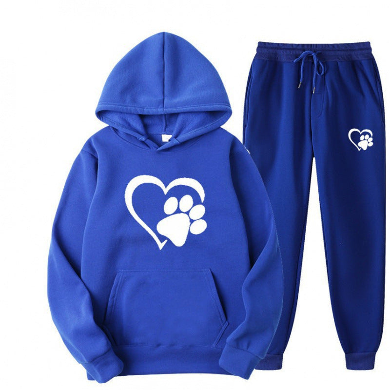 Damen Kuscheliger Hoodie und Jogginghose Set Drune