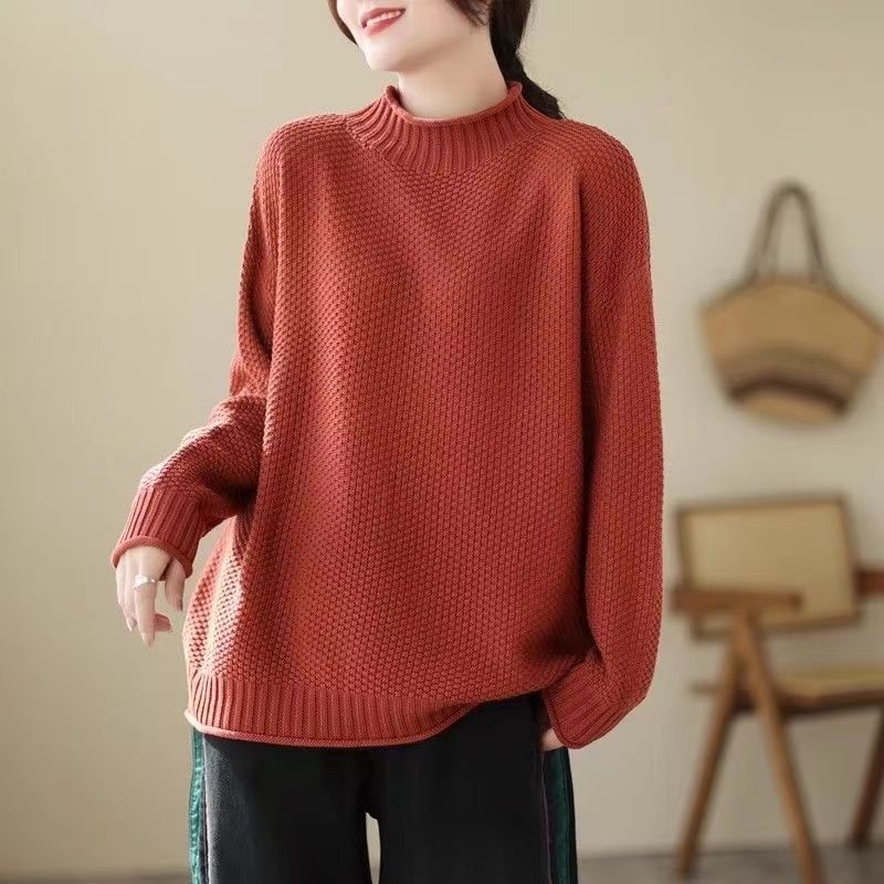 Damen Grobstrickpullover Drune