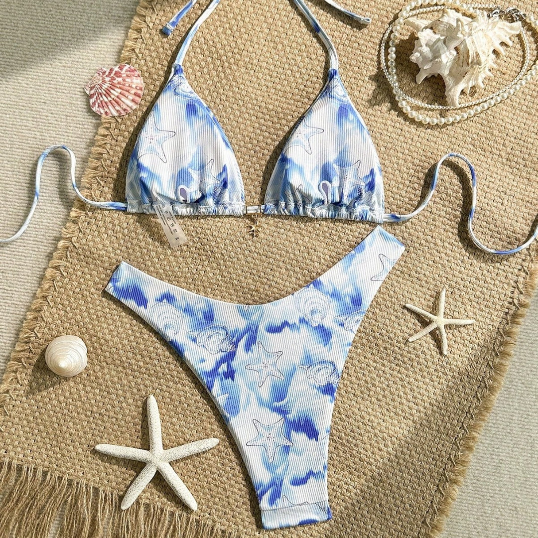 Damen Triangel-Bikini mit maritimem Motiv Drune