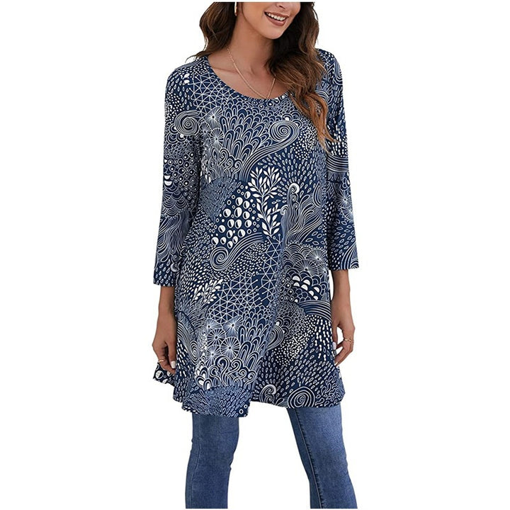Damen Tunika mit einzigartigem Mandala-Druck Drune
