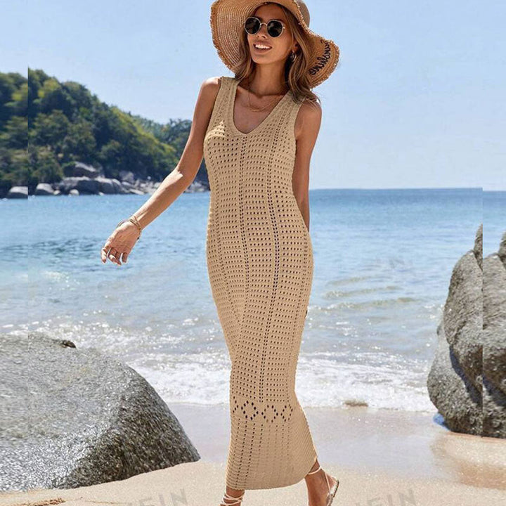 Damen modisches Häkel-Strandkleid Drune
