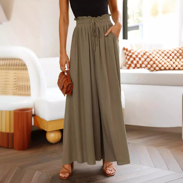 Maxi-Rock im Boho-Stil für Damen mit Kordelzugbund Drune