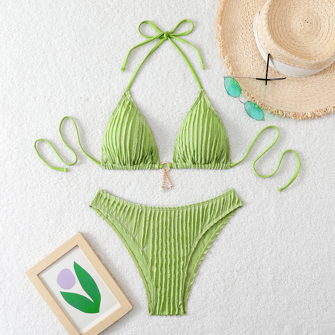 Damen Triangel-Bikini mit strukturiertem Design Drune