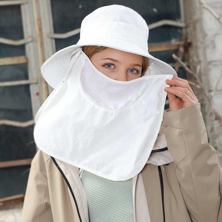 Drune | Vollabdeckung Gesicht Sonnenschutz Maske im Freien UV Eimer Hut