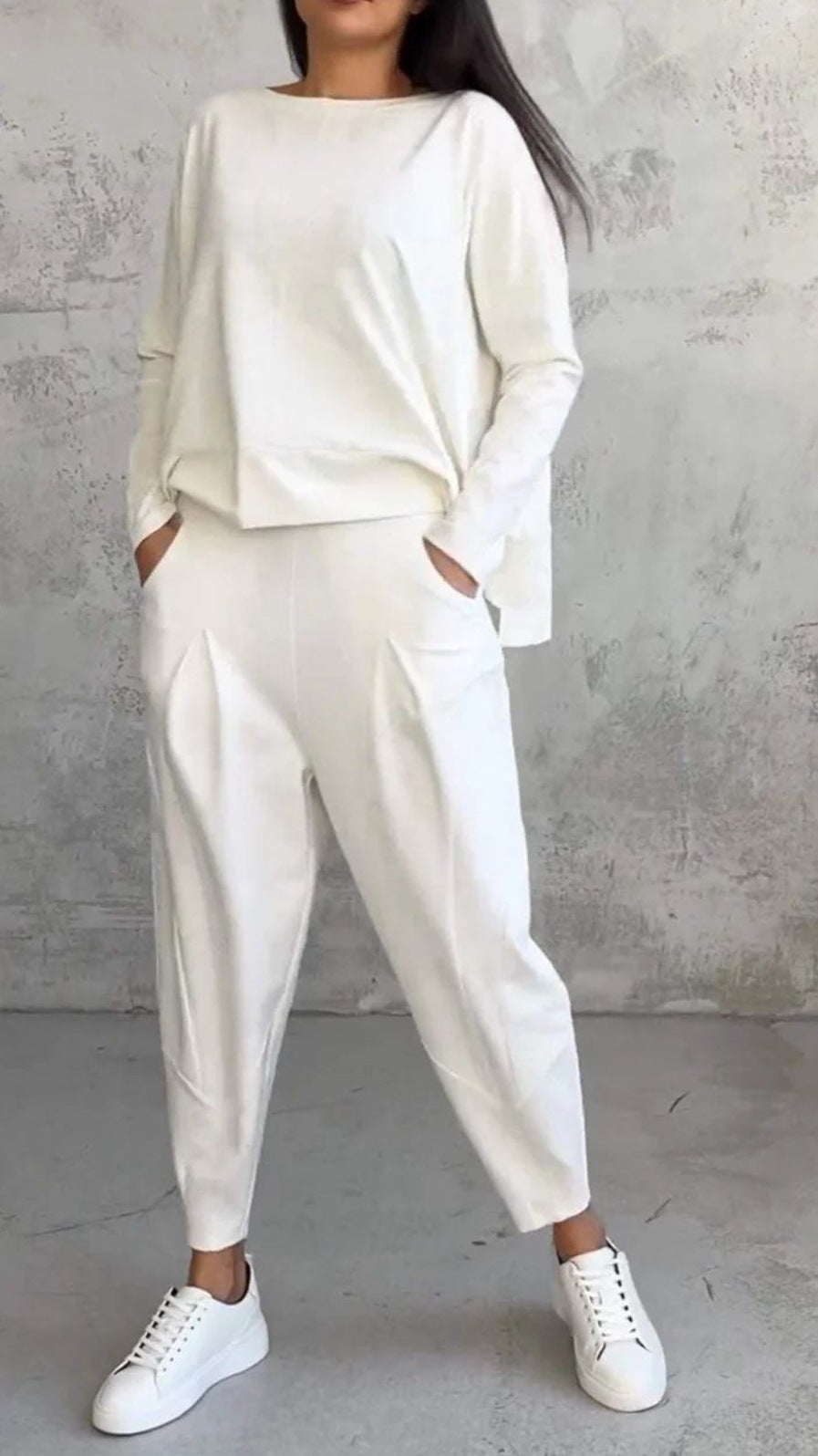 Damen lässiges Zweiteiliges Set aus hochwertiger Viskose Drune
