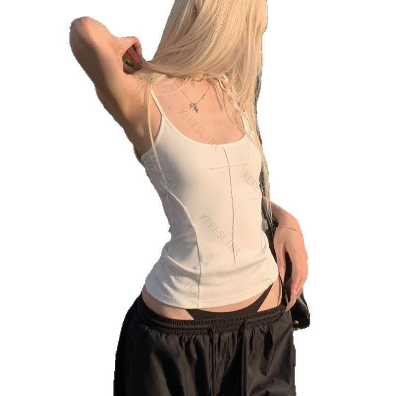 Damen schulterfreies Oberteil mit verstellbaren Trägern und figurbetontem Schnitt Drune
