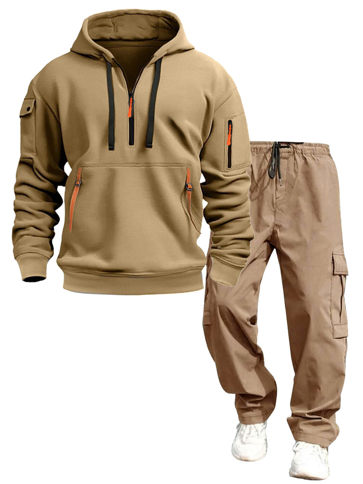 Herren lässiger Kapuzenpullover und Jogginghose Drune