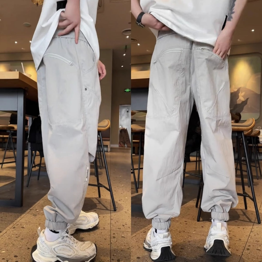Herren Bequeme Cargo-Hose mit elastischem Bund Drune