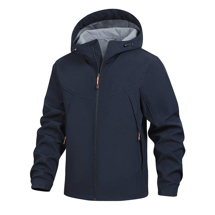 Herren Funktionale Übergangsjacke mit verstellbarem Kapuzenkragen Drune