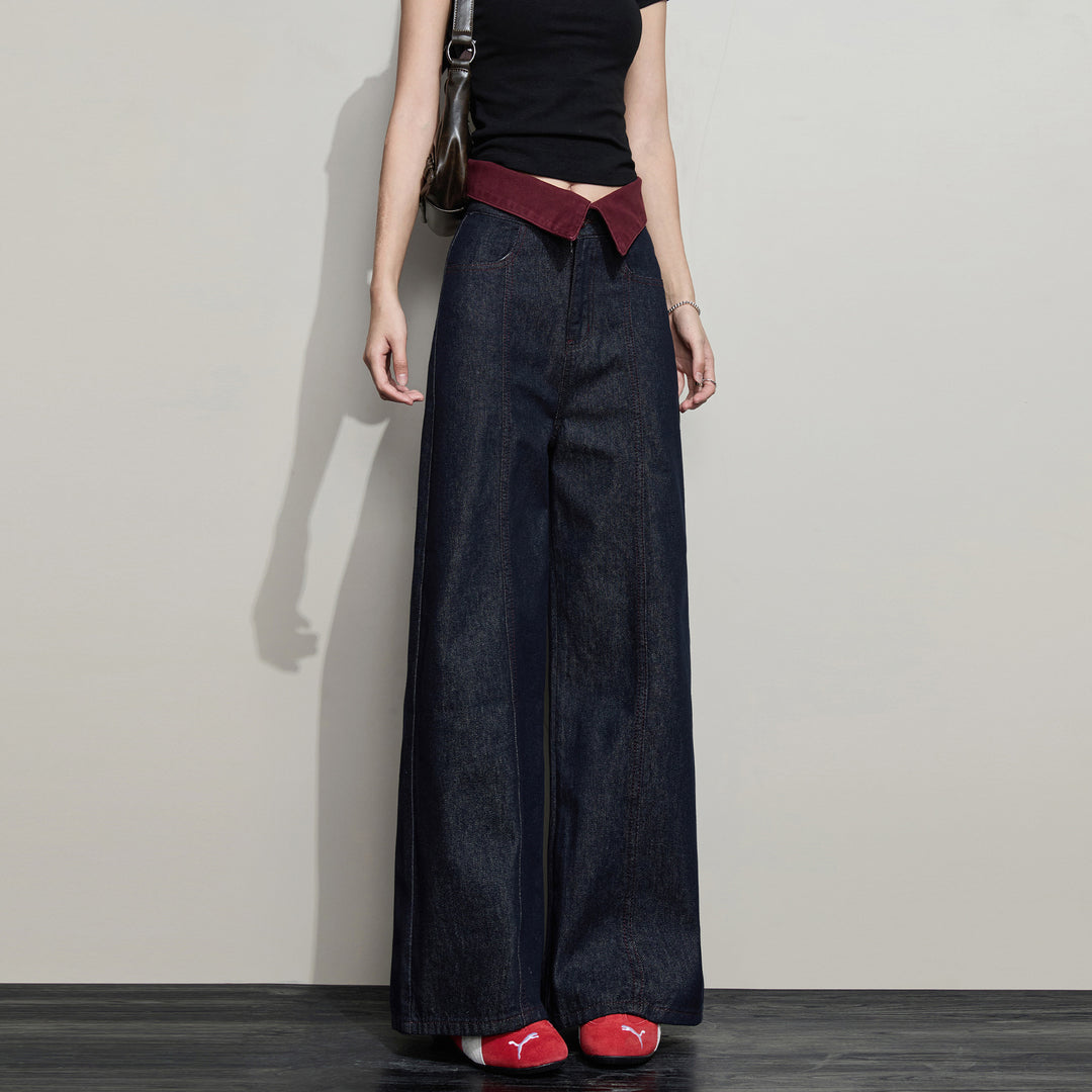 Damen Weit geschnittene Jeanshose Drune 1789268673