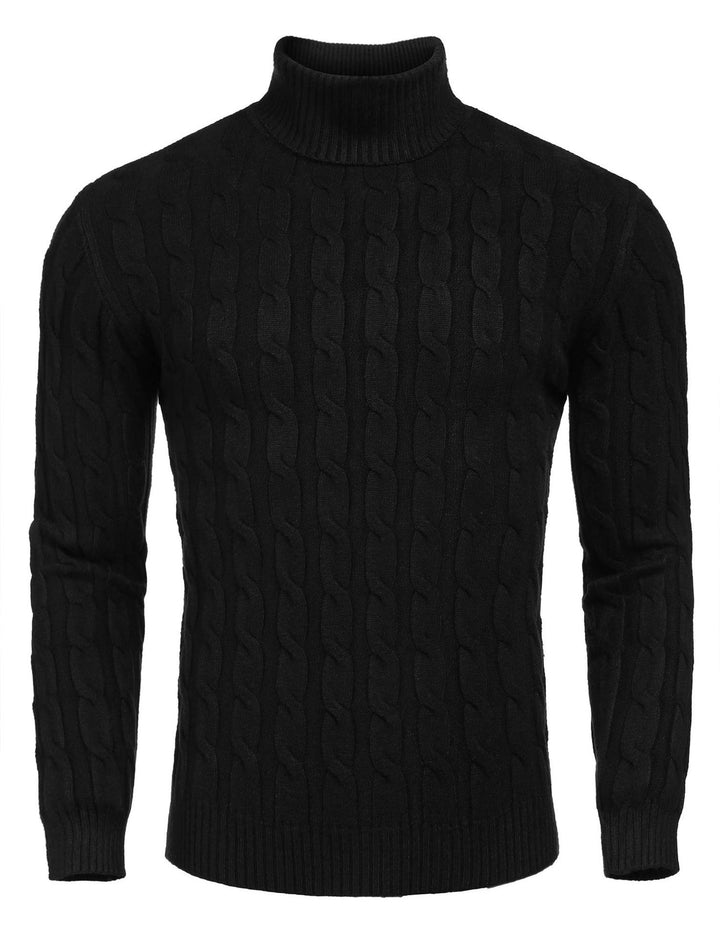 Herren Feinstrickpullover mit hohem Kragen