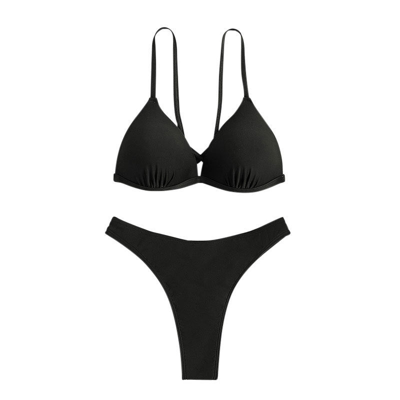 Damen Triangel-Bikinioberteil mit verstellbaren Riemen Drune