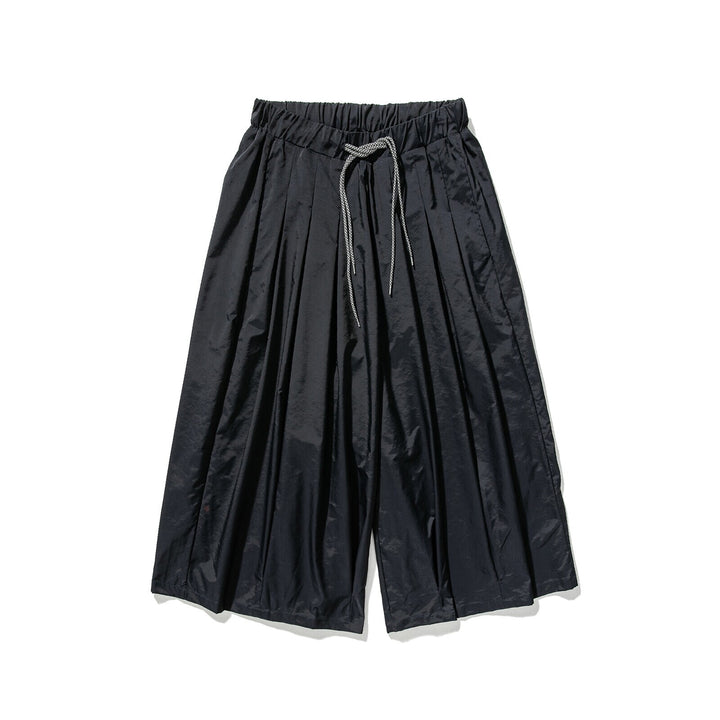 Herren Weit geschnittene Culotte-Loungehose mit tiefem Schritt und elastischem Tunnelzug Drune