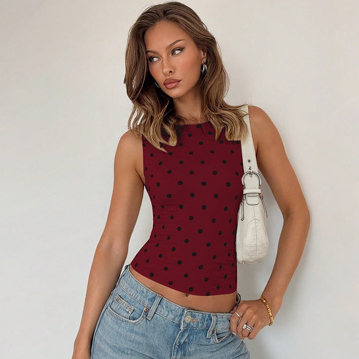 Damen Polka-Dots Tanktop Drune