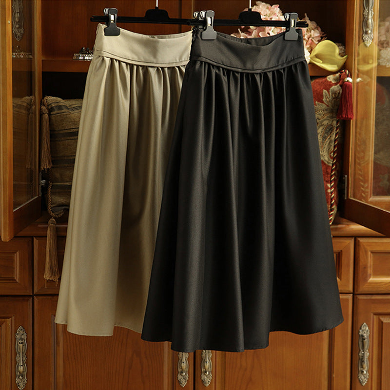 Damen Eleganter Maxirock aus fließendem Stoff Drune