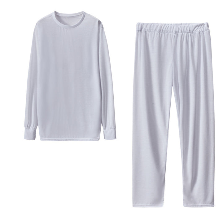 Damen Langarm Schlafanzug Set mit elastischen Hosen Drune