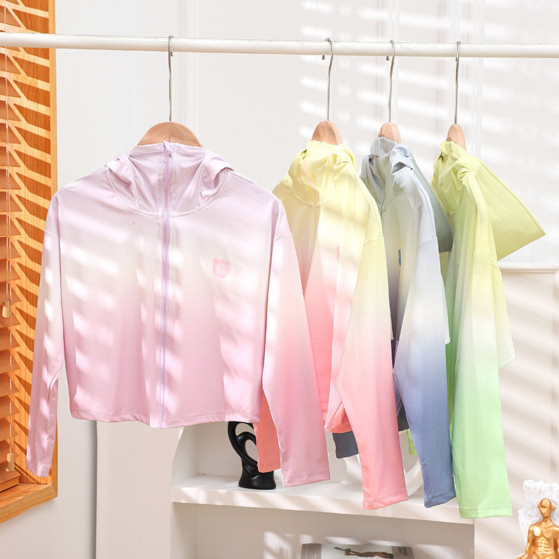 Damen nan leichte UV-Schutz Kapuzenjacke aus Funktionsstretch mit durchgehendem Reißverschluss und Raglanärmeln Drune