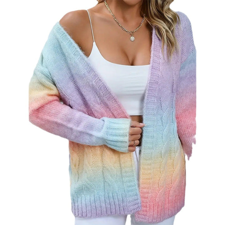 Damen Strickjacke im modernen Farbverlauf Drune