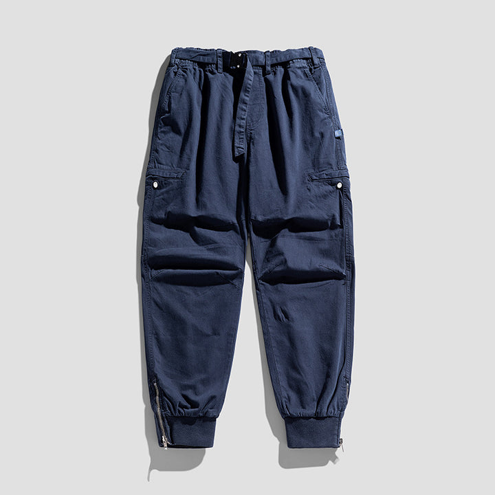 Herren Cargohose im Jogger‑Cut mit Multifunktions‑Taschen, verstärkten Knien und Reißverschlussbündchen Drune
