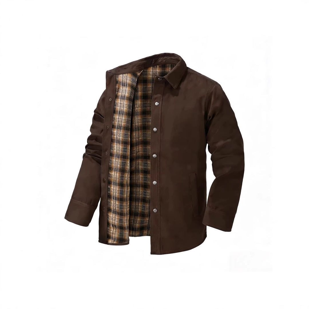 Herren Leichte Übergangsjacke mit modernem Karomuster