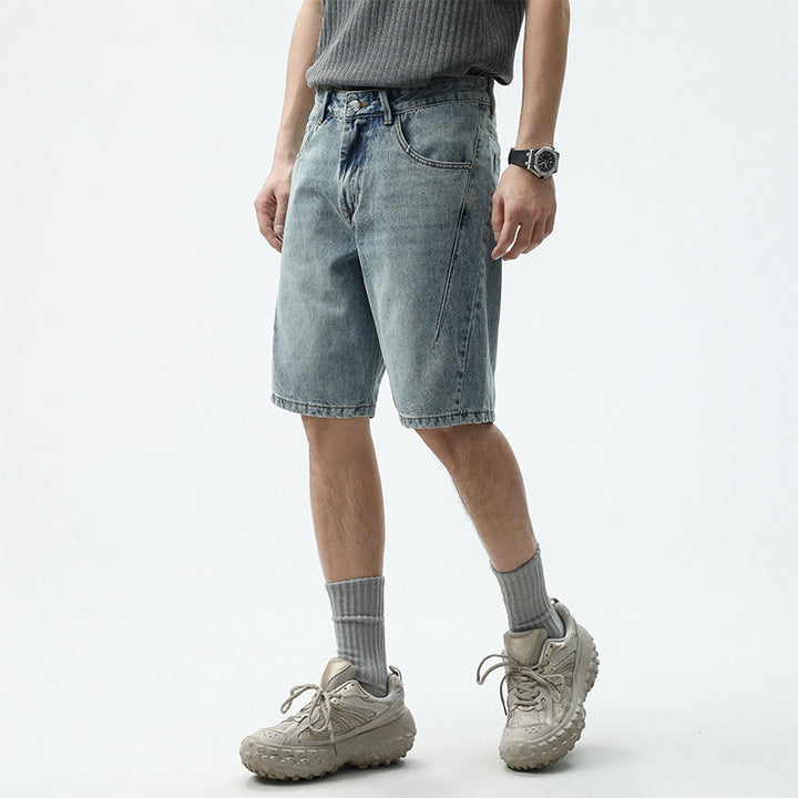 Herren Denim-Shorts im lässigen Relaxed Fit mit seitlichen Taschen Drune