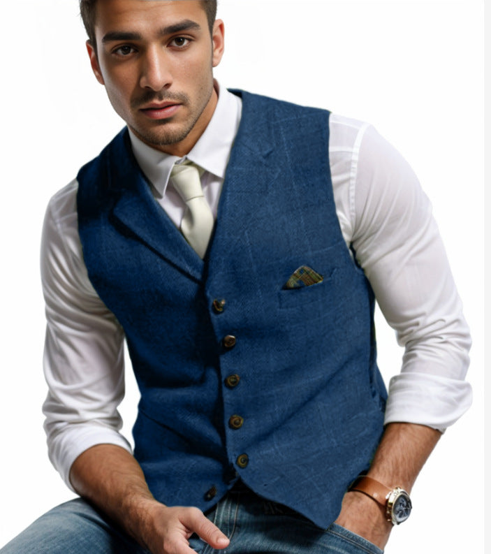 Herren elegante Weste im modernen Stil Drune
