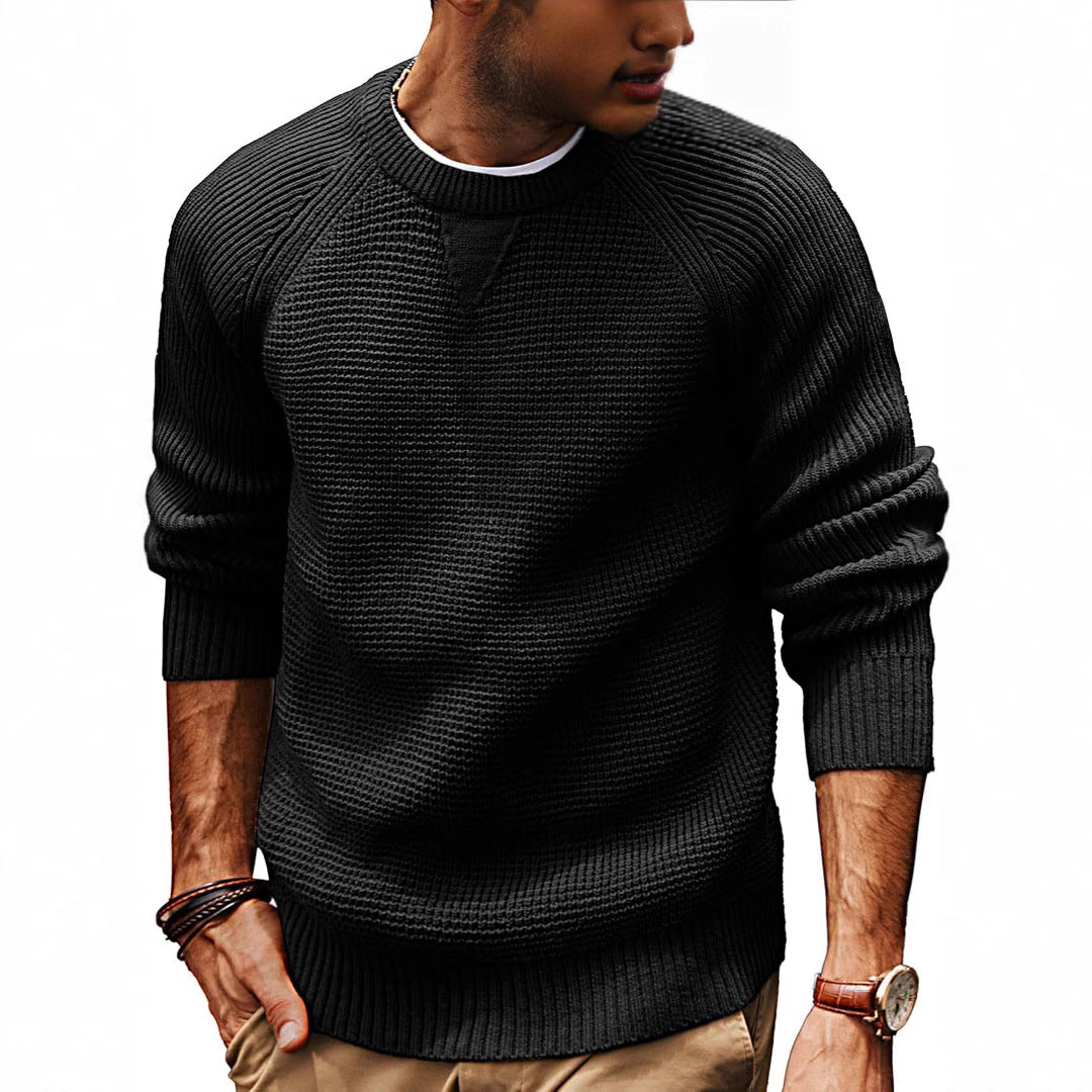 Herren strukturiertes Pullover mit lässigem Schnitt Drune