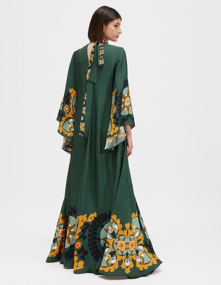 Drune | Bedrucktes Dreiviertelarmkleid