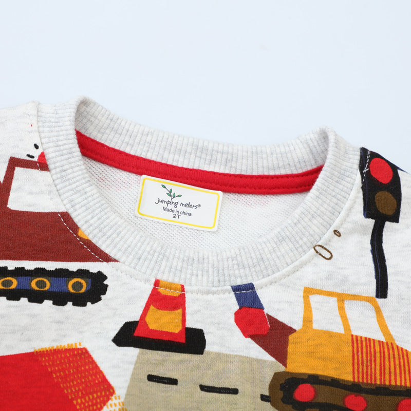 Jungen Sweatshirt mit aufregendem Baustellenmuster Drune