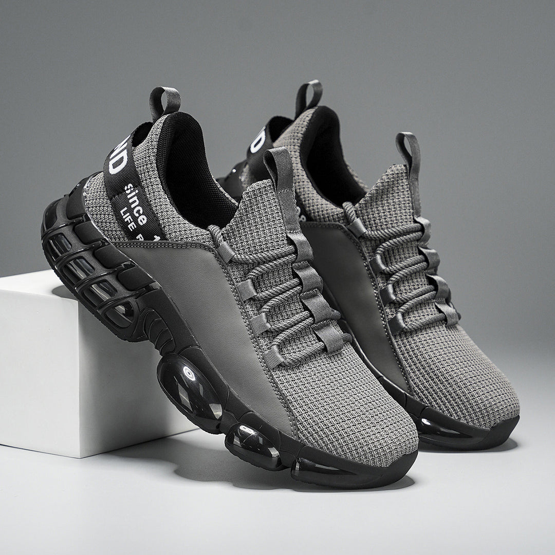 Unisex modische Plateausneaker mit luftgepolsterten Dämpfungspods und gestricktem Komfortoberteil Drune