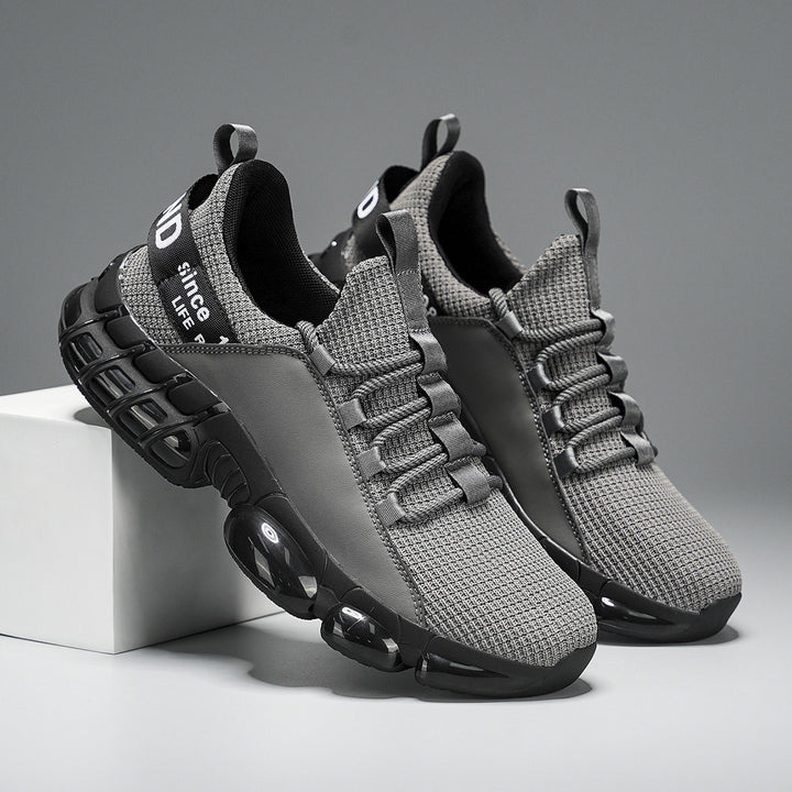 Unisex modische Plateausneaker mit luftgepolsterten Dämpfungspods und gestricktem Komfortoberteil Drune