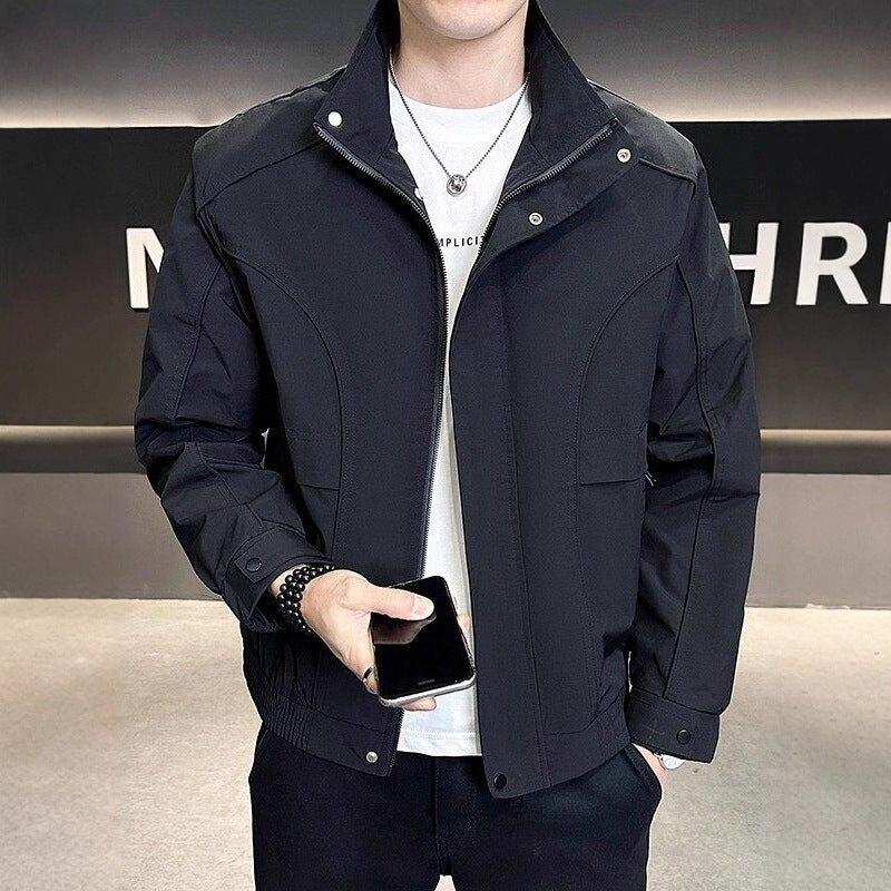 Herren Freizeitjacke mit hohem Kragen Drune