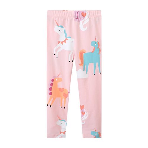 Mädchen Leggings mit bunten Einhorn-Designs Drune