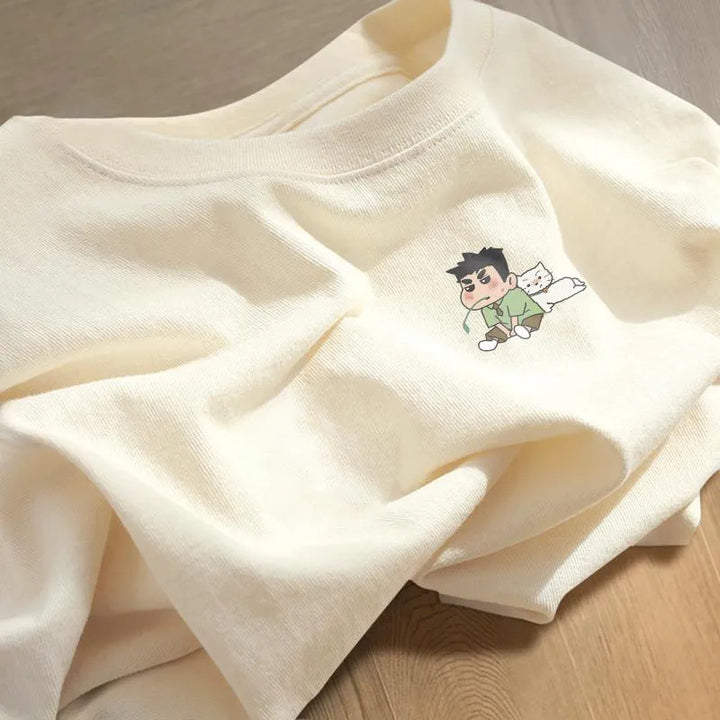 Damen Sweatshirt mit kreativem Cartoon-Motiv Drune
