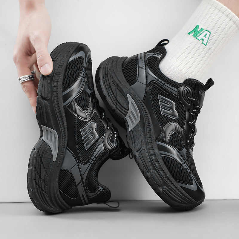 Unisex Voluminöse Mesh-Runner mit atmungsaktivem Obermaterial und stoßdämpfender Plateausohle Drune