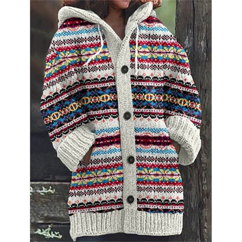 Drune | Streifenmuster-Cardigan