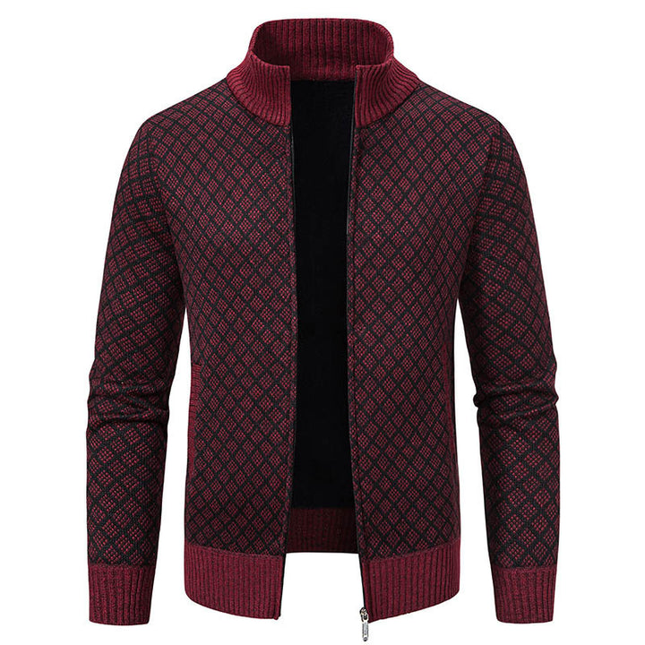 Herren modischer Strickblazer mit strukturiertem Muster Drune